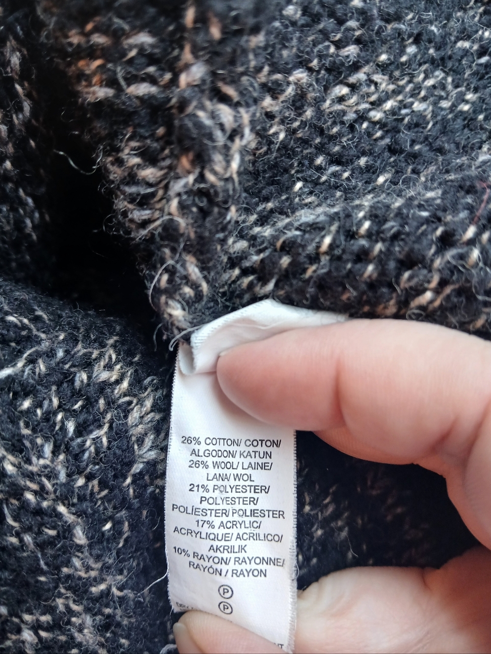 Luck Brand Open-Front Stargazer Geometric Cardigan Sweater Size Medium - Picture 4 of 6